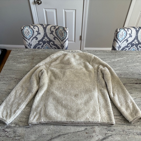 LL Bean Womens Super Soft Cream Fleece Quarter Zip with Pockets, Size M - Picture 2 of 5